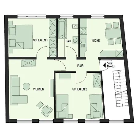 Apartment Onkel Theodor Husum (Schleswig-Holstein)